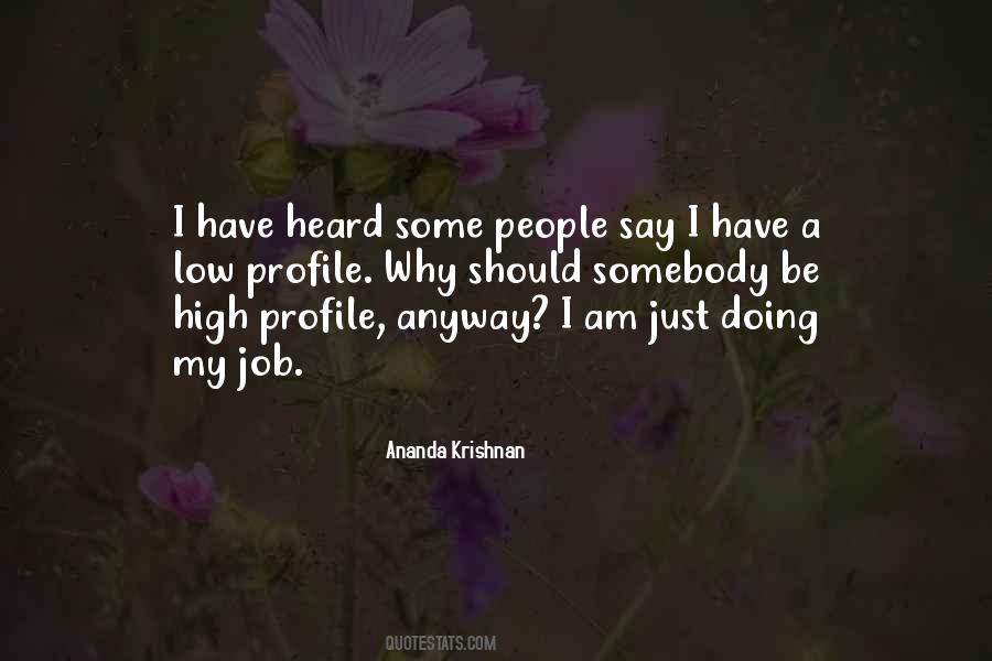 Quotes About High Profile #962994