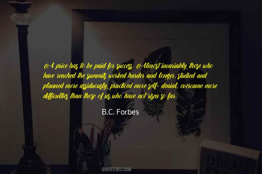 Quotes About Price Of Success #1078661