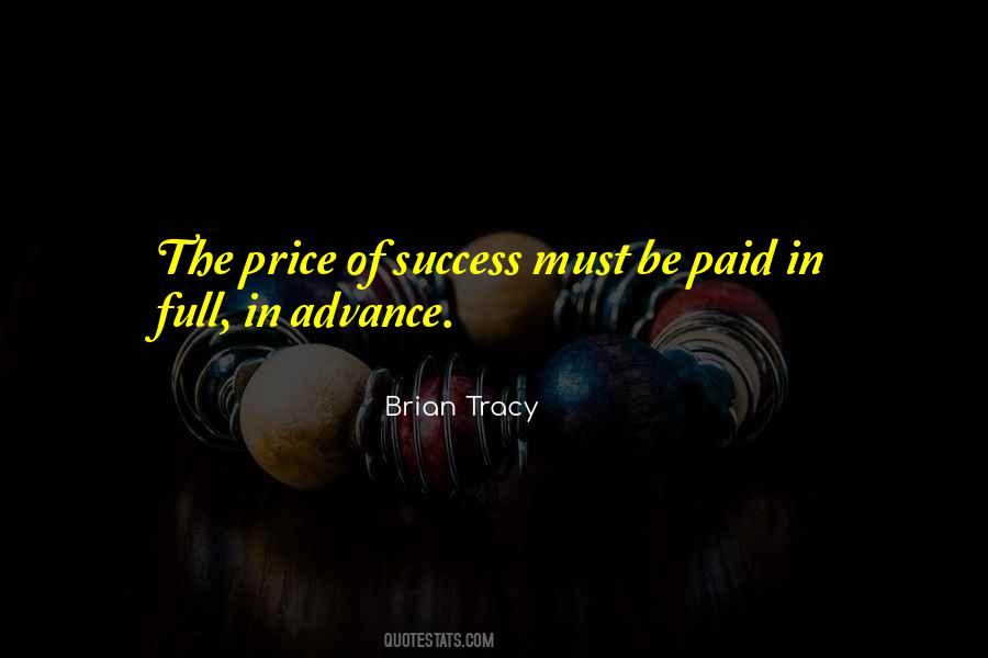 Quotes About Price Of Success #1268757