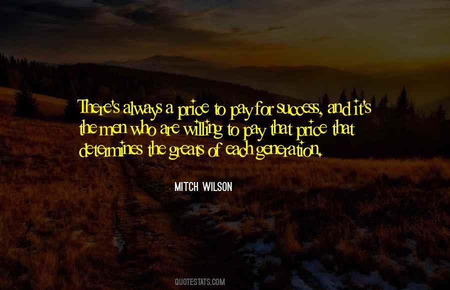 Quotes About Price Of Success #1639035