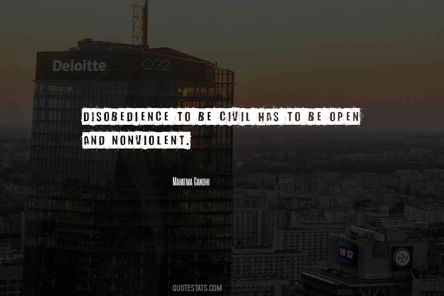 Quotes About Civil Disobedience #649850