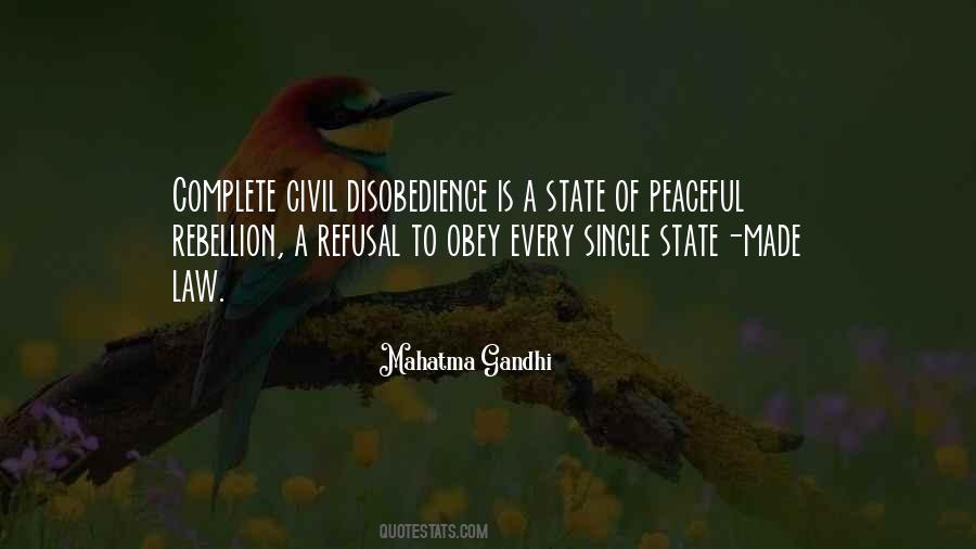 Quotes About Civil Disobedience #986894