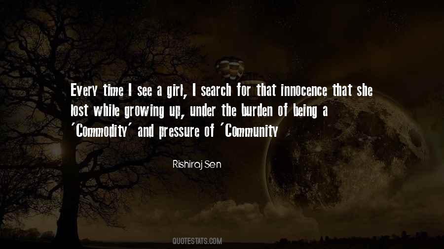 Growing Up A Girl Quotes #219188