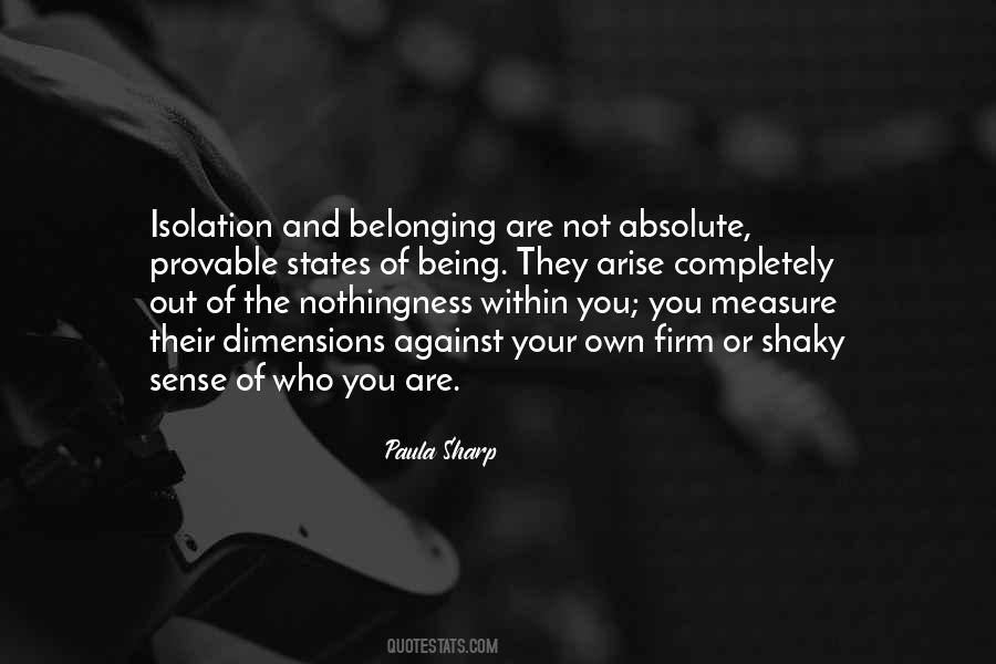 Quotes About Not Belonging #1076407