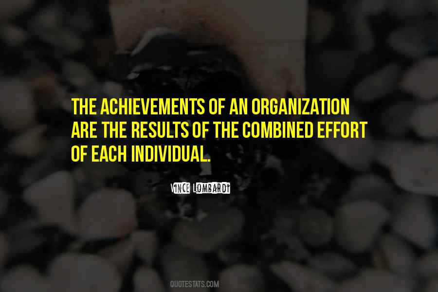 Quotes About Combined Effort #97887