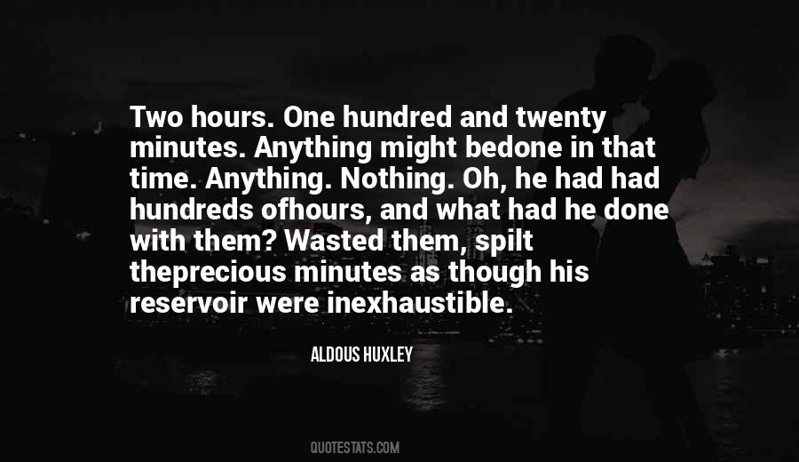 Hours And Minutes Quotes #330579
