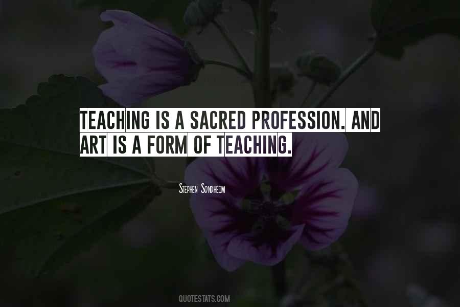 Art Of Teaching Quotes #469900