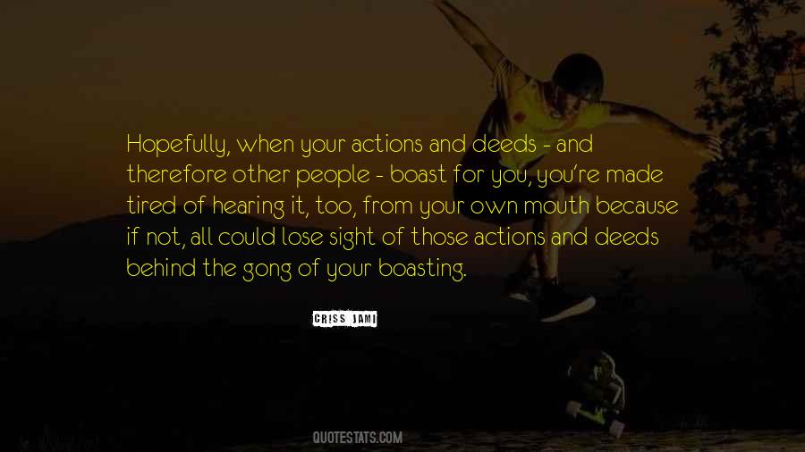 Quotes About Actions Not Words #1279435