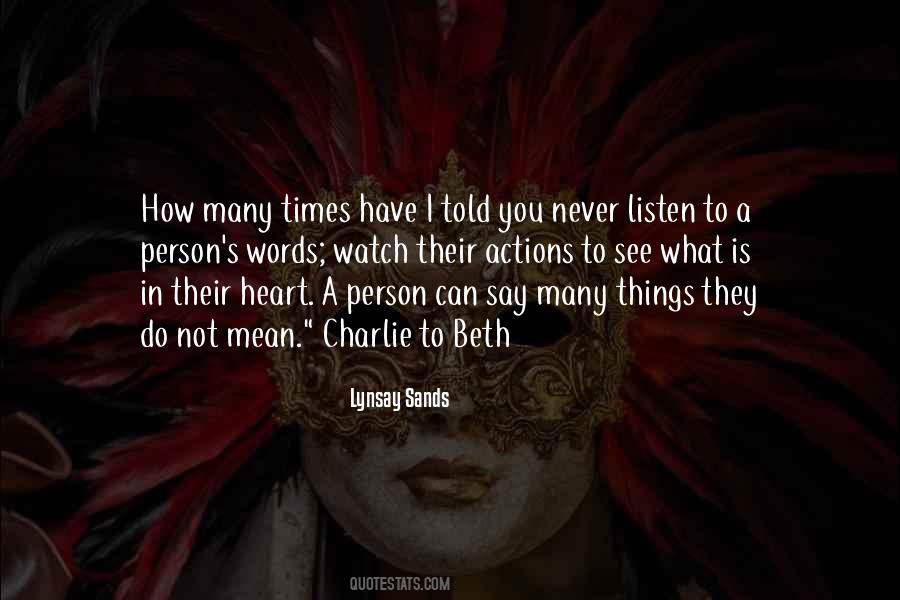 Quotes About Actions Not Words #1287266