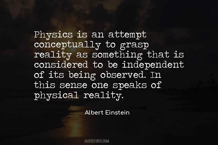 Einstein Physics Quotes #1276174