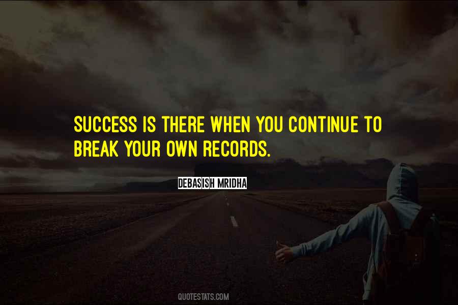Quotes About Breaking Records #581432