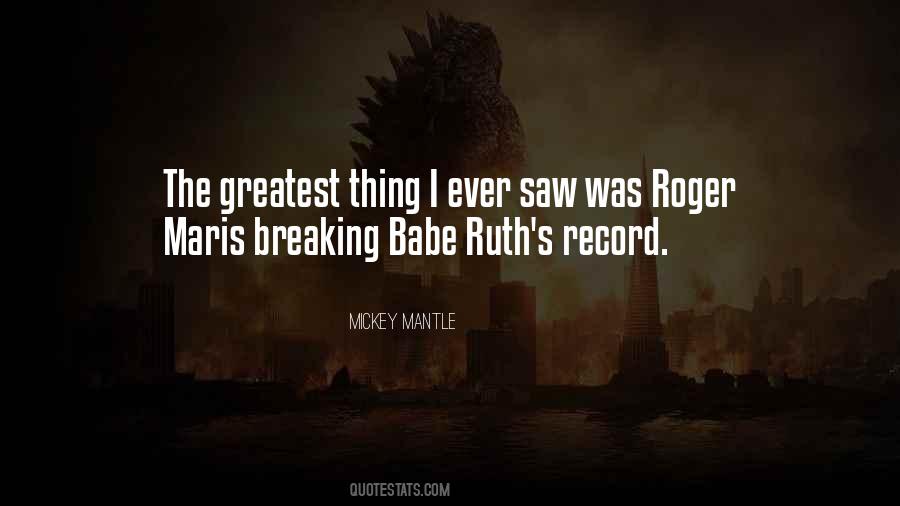 Quotes About Breaking Records #925521