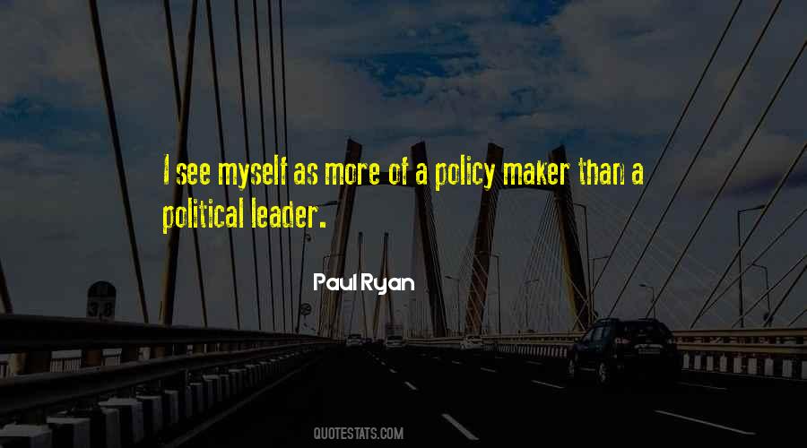 Policy Maker Quotes #158091