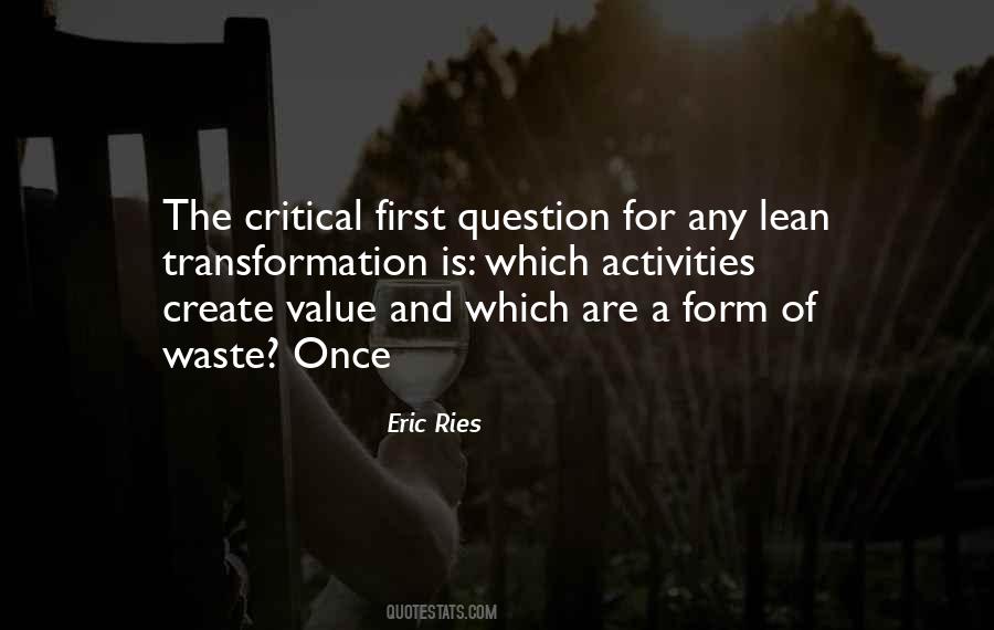Value Waste Quotes #746432