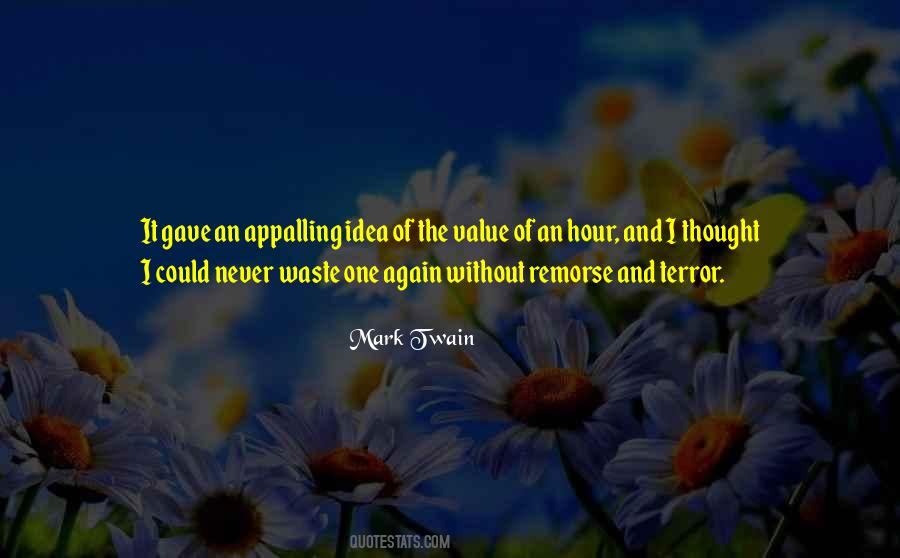 Value Waste Quotes #978989