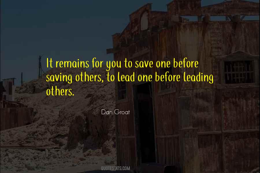 Quotes About Saving Others #1071063