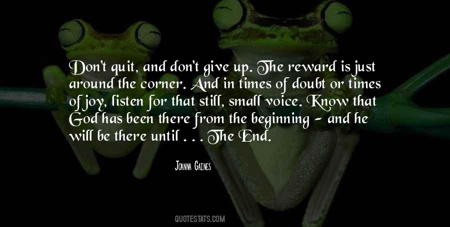 End Is Just The Beginning Quotes #929363