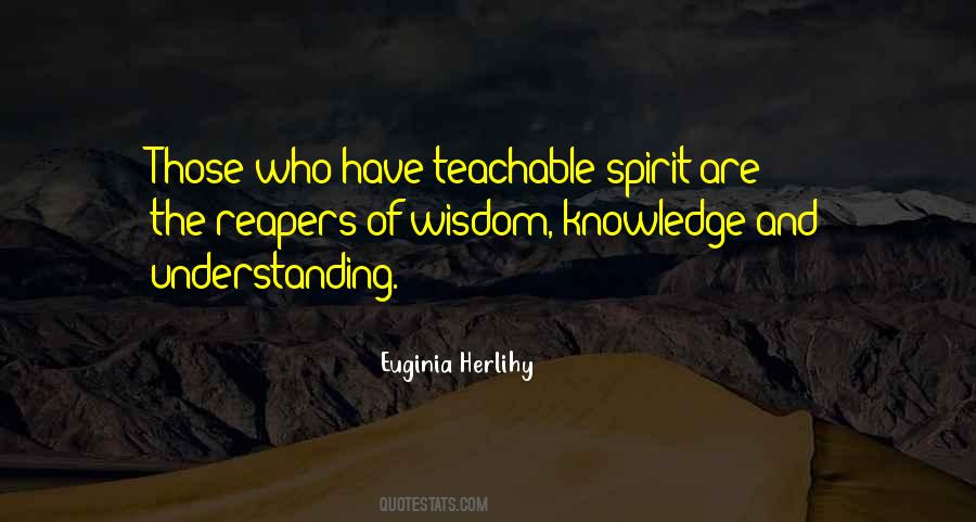 Quotes About A Teachable Spirit #380716