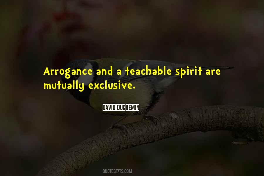 Quotes About A Teachable Spirit #529606