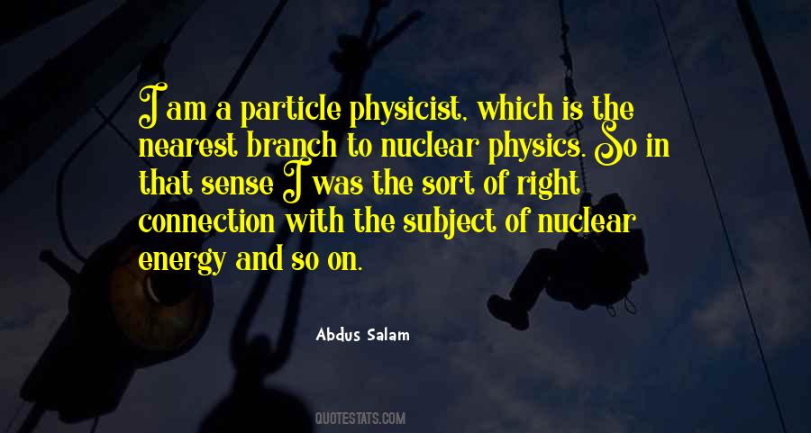 Quotes About Particle Physics #818242