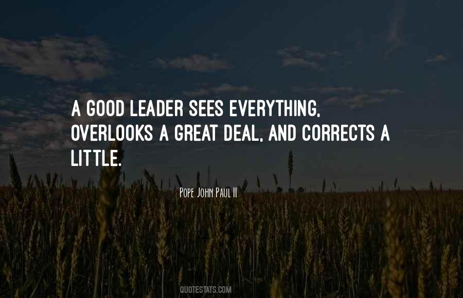 Quotes About A Good Leader #747724