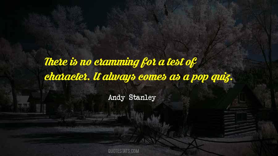 Quotes About Cramming #268552