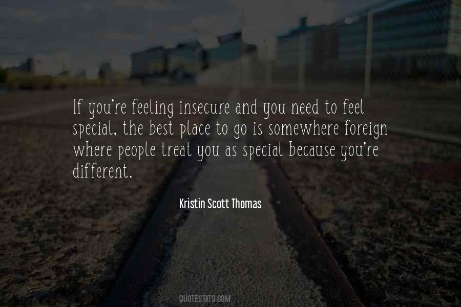Quotes About Feeling Insecure #165495