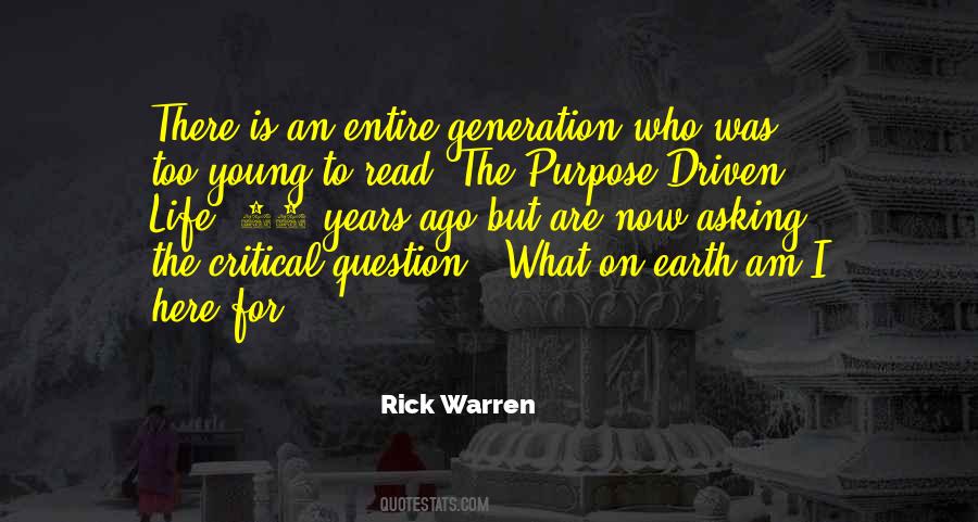 Quotes About Purpose Rick Warren #1431165
