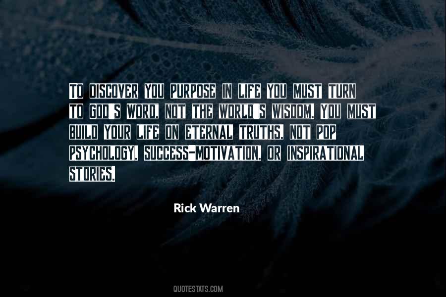 Quotes About Purpose Rick Warren #321232