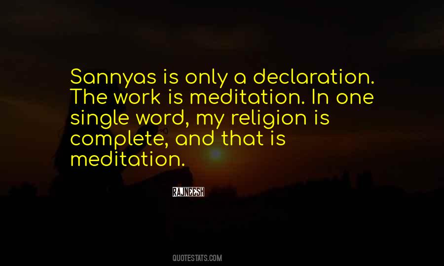 Religion Meditation Quotes #428606