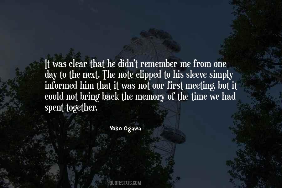 Quotes About Not Meeting #167388