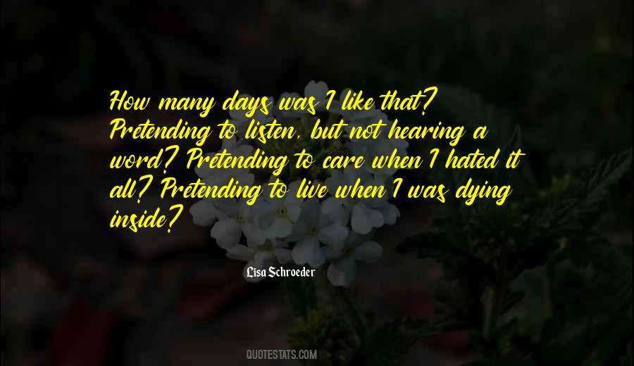 Quotes About Dying Inside #1616592