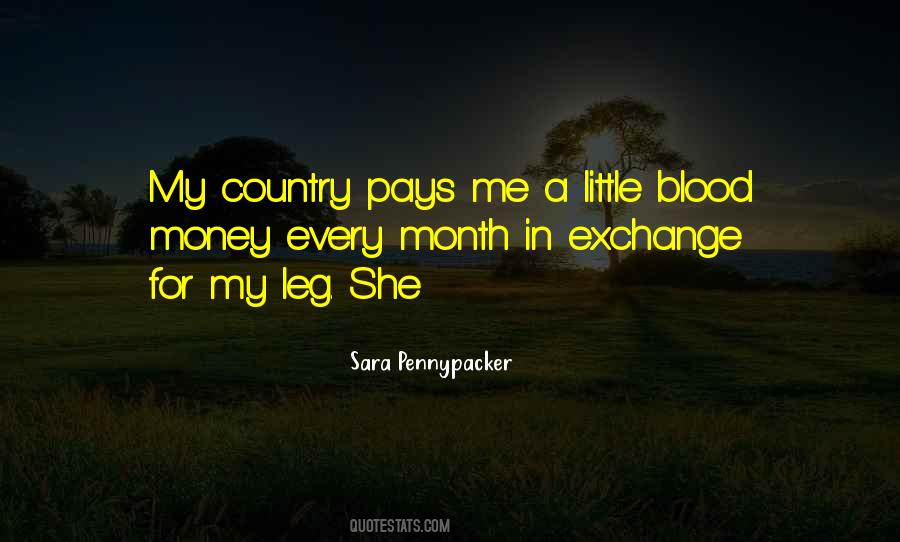 Quotes About Blood Money #1359067