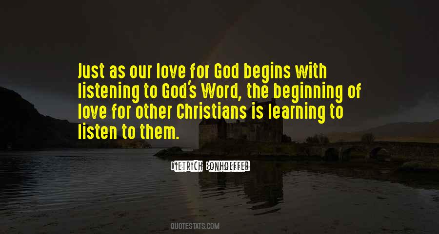 Quotes About Listening To God's Word #1043288