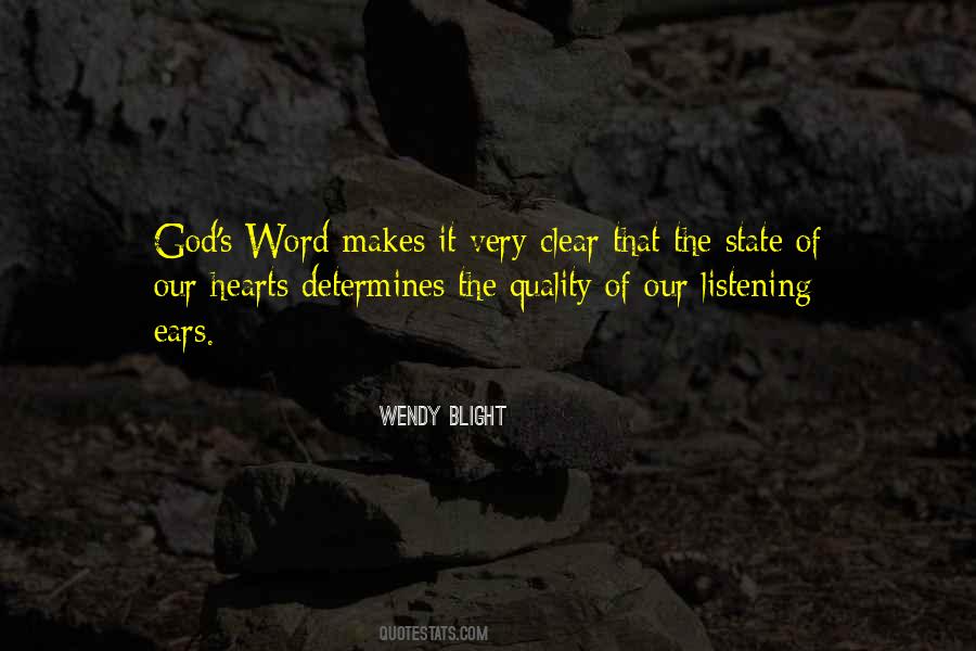 Quotes About Listening To God's Word #694358