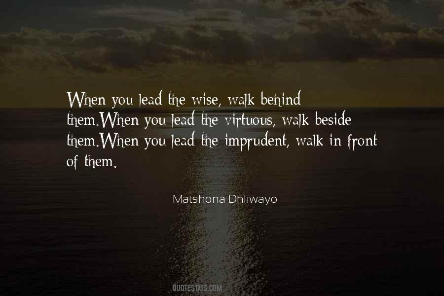 Lead From The Front Quotes #276001