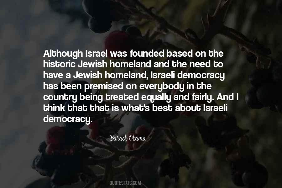 Israel Was Founded Quotes #608896