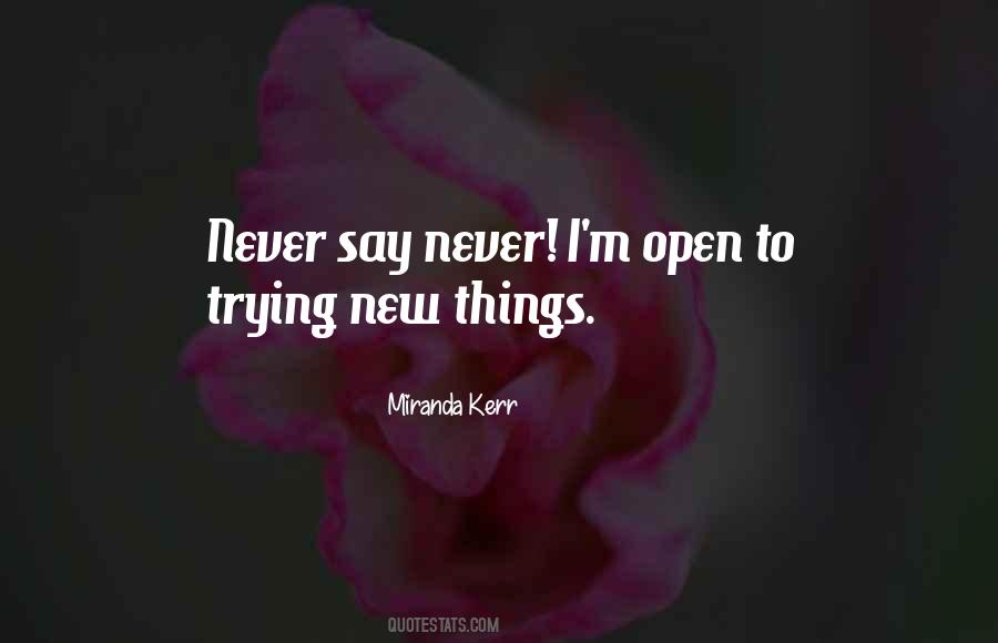 Quotes About Never Say Never #1779271