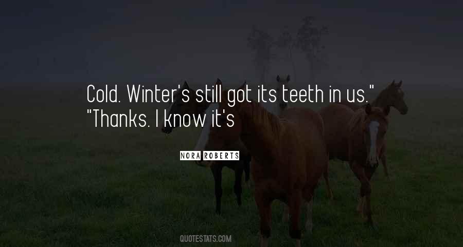 Quotes About Cold Winter #459328