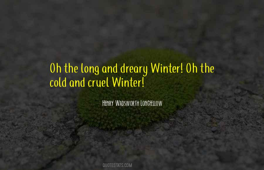Quotes About Cold Winter #5085
