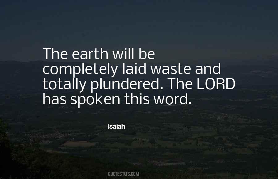 Earth Waste Quotes #888741