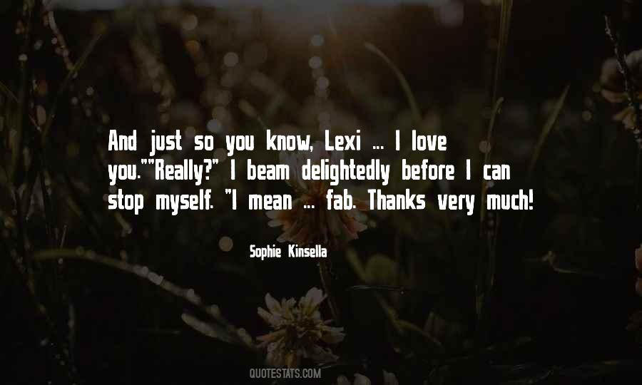 Quotes About Love And Thanks #747116