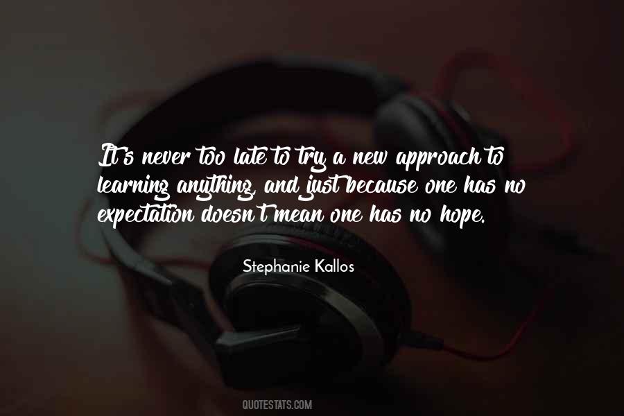 Quotes About Too Much Expectation #10095