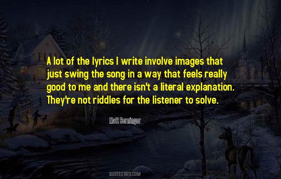 Quotes About Song Lyrics #29035