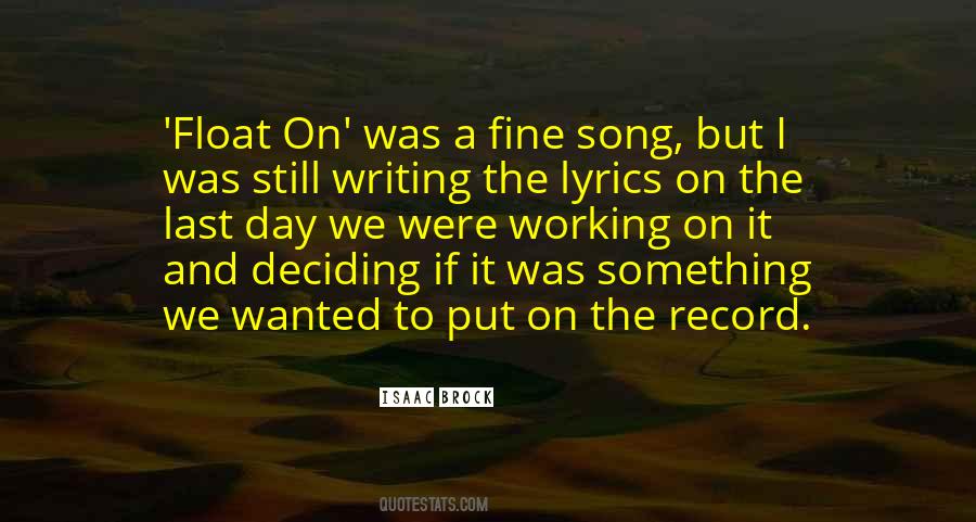 Quotes About Song Lyrics #396631