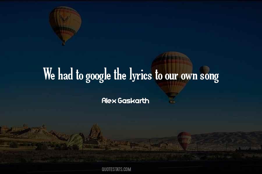 Quotes About Song Lyrics #469124