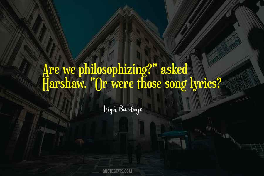 Quotes About Song Lyrics #887853