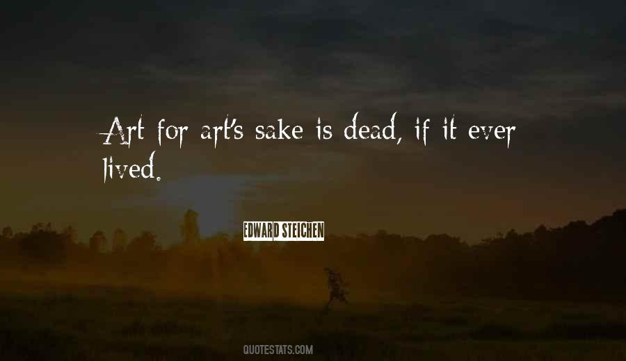 Quotes About Art For Art's Sake #1053365