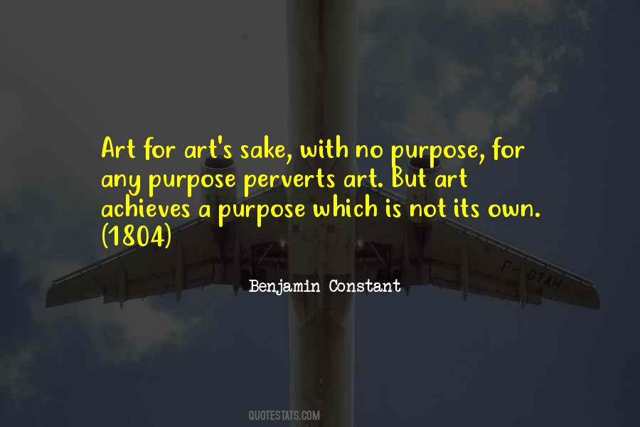 Quotes About Art For Art's Sake #1154942