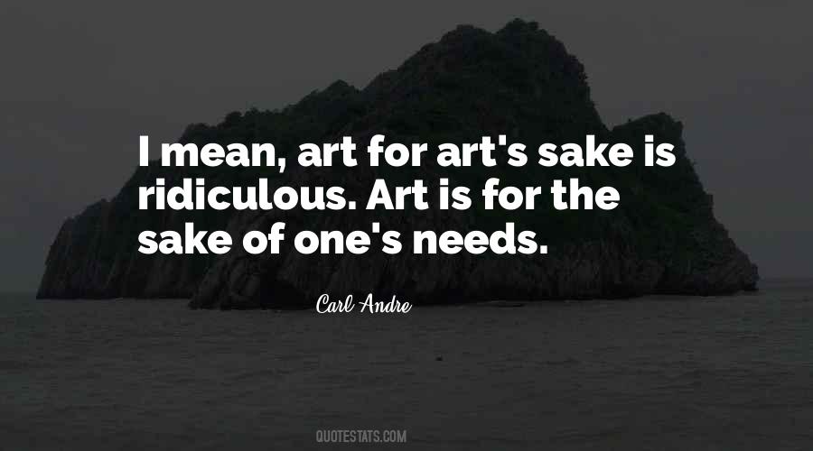 Quotes About Art For Art's Sake #1376869